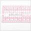 Kearing brand 5*60cm length 1.2mm thickness straight flexible sandwich line plastic garment ruler for fashion deisgn#8005