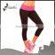 Women capri in bulk capri tights with contrast wasitband