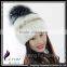 CX-C-02A Wholesale Custom In Stock Hat Knitted Rex Rabbit Fur Hat