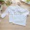 Korean Fashion New Arrival Ruffle Raglan Lace Shirt Short Long Sleeve Shirt