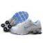 Girls Sneakers Shoes Shox R4 Antiskid Rubber Sole Blue Silver Shoes