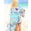 women Beach kimono outside blouse chiffon short sleeve Sunscreen tassel for tops S6310004