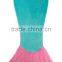 Softtextile 100%Polyester Baby Knitted Fleece Mermaid Tail Blanket