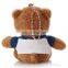 Promotional 10 cm Teddy Bear Keychain Mini Plush Stuffed Bear Keychain