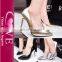 Classic Ladies Noble Sexy Lace 10 cm Round Head Waterproof T Shallow Mouth High Heels Shoes