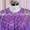 Amazing design Bat sleeve pruple cocktail dress for fat women