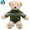 custom plush teddy bear toys/teddy bear with clothing