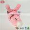 Funny pink rabbit shape new design cool glass plush slipper