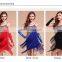 BestDance New Style Latin Salsa Tango Ballroom Dance Dress Tassel Sequins Latin Dance Skirts