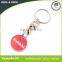 wholesale blank trolley coin keychain with custom design