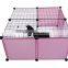 Stylish Folding Square Pet Cage Doghouse Rail Fence Cat Iron Cage High-End OEM and ODM Pet dog Cage