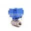 CWX-15N stainless steel brass  BSP NPT motorized flow control valve 12V electric actuator ball valve 12v 24v 110v 220v