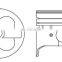 Engine Piston Kit CL Piston 3 Cyl Bore Dia. 76.00mm 993CC Ring 13011-87717 1310187725 13101-87727 13102-87712 13101-87725