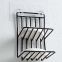 Soap Rack Dish Holder Double Layers Iron Coating Wall Mounted Strong Self-Adhesive for Bathroom