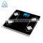 Modern Design 6mm Glass Platform Mini Digital Portable LCD Digital Body Fat Scale