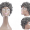 Short Curly100%human Hair Wig With Bangs