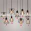American retro industry Iron cage pendant light for decorate