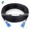 Pre-connectorized Optical Fibre Cables Sc Upc Ap c 1 2 Core Indoor Outdoor Ftth Fiber Optic Drop Cable Patch Cord