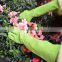 HANDLANDY cow leather garden gloves cowhide long arm protection rose pruning thorn resistant garden gloves