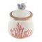 White Ceramic Kitchen Coffee Canister With Lid