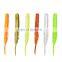 Amazon Wholesale 100mm 4.5g 5pcs/bag Screw Straight Tail Maggot  Artificial Lure Fake Bait