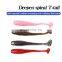 Hot sell 6cm 1.3gg  artificial pvc plastic earthworm swim baits soft worms fishing lure