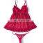 Sexy erotic lingerie plus size pajamas ladies temptation suspender skirt through lace Plus Size Women's Sleepwear