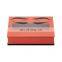 Small size packaging box with custom window glitter paper inside luxury box for eyelash eyebrow cream box for cosmetics