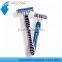 blister pack triple blade pivoting head rubber handle shaving razor