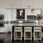 American Style Design Kitchen Cabinets With Marble Statement Island