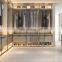 Modern glass door wooden Wardrobe cloghtes storage cabinet design
