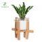 Indoor pine adjustable cross frame modern simple flowerpot support balcony plant frame telescopic flowerpot holder