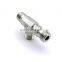 Eaton Metric Hydraulic Tube Fittings Tee Stainless Steel Nipple Pipe Connection Fitting BSP/NPT Hydraulic Adapter