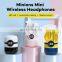 New model In Ear Waterproof P83 tws Sports Wireless mobile gaming headphones with mic led lights