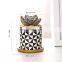 New Geometric Black and White Succulent Flower Pot Ceramic Straight Flower Pot