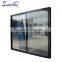 Factory delivery aluminium alloy big  panel stacking sliding patio doors with mesh