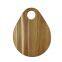 Wholesale Custom ECO-friendly Organic Vegetable Bread Food Kitchen Oval Chopping Blocks Acacia wood Cutting Board with Holes
