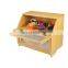 Double Layer Large Bamboo Bread Box Kitchen Counter Wooden Large Capacity Bread Storage Bin
