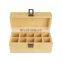 10 Divided Bamboo Tea Box Bamboo Storage Organizer Box with Lids