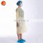Disposable Isolation Gown Polypropylene Lab Gown with Elastic Wrists Long Sleeve Fluid Resistant