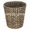 Handmade Organic Small Round Hyacinth Woven Waste Basket multifunction Woven Storage Basket vietnam cheap wholesale