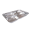 820ml 4 Compartment Take Out Grid Food Foil Tray