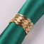 Gold Wire Metal Rattan Wrapped Napkin Ring Holder For Wedding