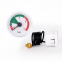 Steam gas wall-mounted pressure gauge with capillary fittings 0-4bar floor heating snap-on water pressure gauge