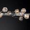 Modern Brass Ball Crystal Chandelier Gold Ceiling Lighting Factory Sales Restoration Boule De Pendant Lamp Home Office Living