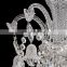 european hotel wedding lighting decoration luxury led hanging modern crystal chain chandeliers for dining room