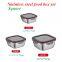 Stainless steel food box, fresh-keeping lunch box, fruit bento box