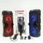 Neues tragbares RGB-LED-Licht, Lautsprecher mit lauter Audio, umgebender Super-Bass-Subwoofer, Party-FM-Radio, AUX-Bluetooth-Karoke-Sprecher