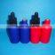 Empty 50ml aluminum bottle in blue and red color /2oz aluminum cosmetic bottle with screw closure