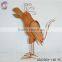 rusty metal bird art crafts inside decoration